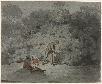 树枝采集者（右图） 作者 归功于 Francisque Millet