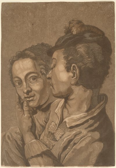 两个恋人 作者 归因于约翰·巴蒂斯特·杰克逊，可能是在乔瓦尼·巴蒂斯塔·皮亚泽塔之后