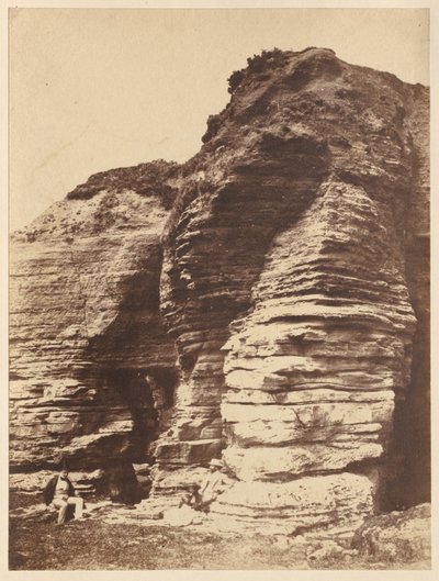 托尔坎附近利弗梅德的岩石（英格兰） 作者 归功于 John Dillwyn Llewelyn