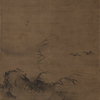 水禽与芦苇 作者 归功于梁凯
