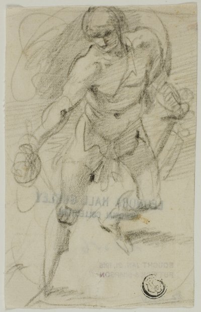 大卫与歌利亚的头 作者 名为 Cavaliere d'Arpino Giuseppe Cesari
