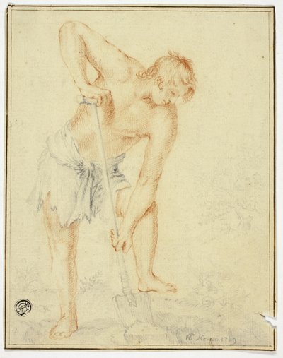 拿铲子的男人 作者 名为 Cavaliere d'Arpino Giuseppe Cesari