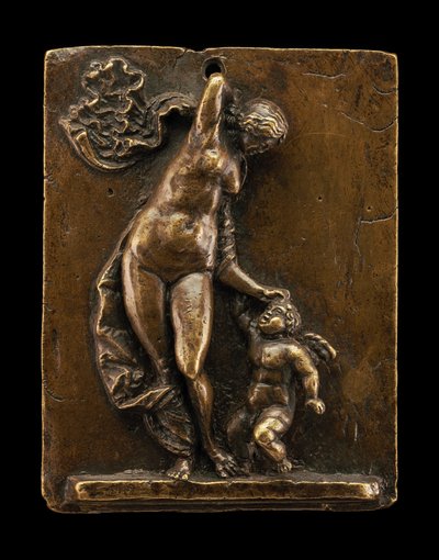 维纳斯责备丘比特 作者 叫 Riccio Andrea Briosco