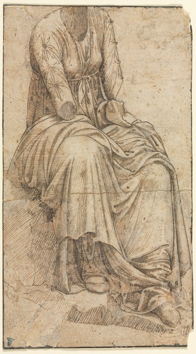 罗马妇女坐像复制品 作者 Domenico Ghirlandaio 圈子