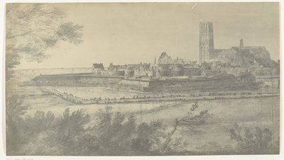 哈尔德韦克景色，1672 年
Adam Frans van der Meulen 1672 年绘制的法国入侵荷兰的图画照片，保存在戈贝兰博物馆（系列名称） 作者 亚当·弗兰斯·范·德·穆伦