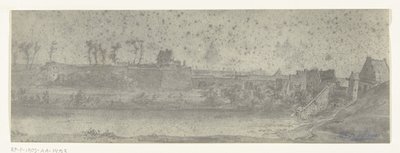 马斯特里赫特景色，1672 年
Adam Frans van der Meulen 1672 年绘制的法国入侵荷兰的图画照片，保存在戈贝兰博物馆（系列名称） 作者 亚当·弗兰斯·范·德·穆伦