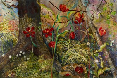 野生花园，2017（油画） 作者 乔卡斯塔·莎士比亚