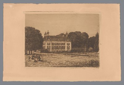 沃特兰德庄园草地上的景色 作者 jonkheer Barthold 威廉·弗洛里斯·范·里姆斯代克