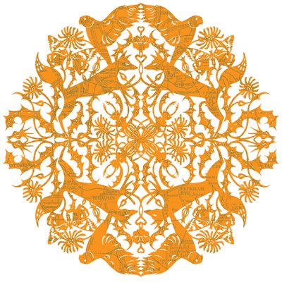 马戏团》，2012 年（丝网印刷） 作者 朱莉娅·麦肯齐（Julia McKenzie）