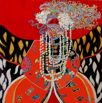 民族妇女 3 号，2017 年（混合媒介） 作者 琳达·亚瑟（Linda Arthur）