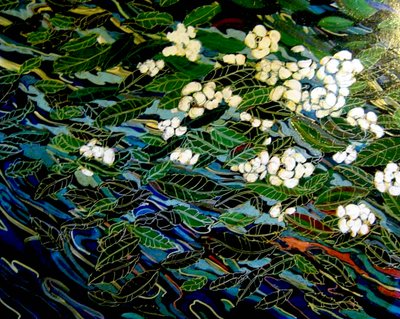 溪流中的花朵，2012 年（混合媒介） 作者 琳达·亚瑟（Linda Arthur）