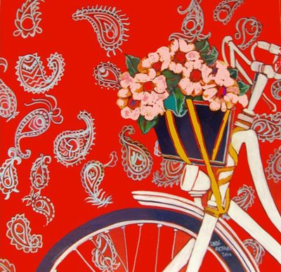 凯特的自行车，2013 年（混合媒介） 作者 琳达·亚瑟（Linda Arthur）