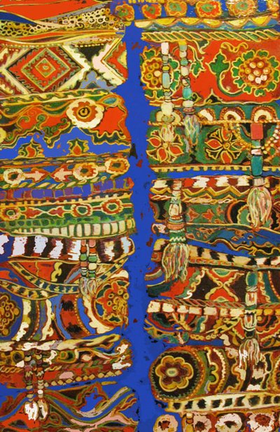 部落帽子，2010 年（混合一切） 作者 琳达·亚瑟（Linda Arthur）