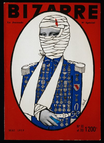 蒙娜丽莎，比奇杂志特刊的封面，巴黎，杜伊勒里图书馆，1959年5月，法国，20世纪 作者 或 Magno Cesare Magni