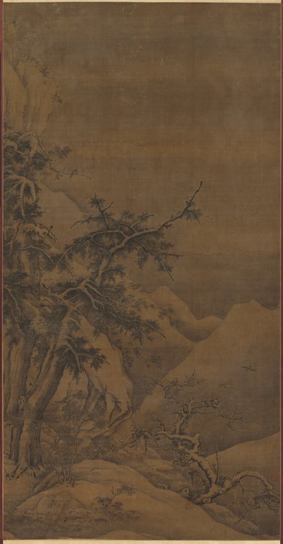 冬季山林中的鸟儿 作者 可能是高涛