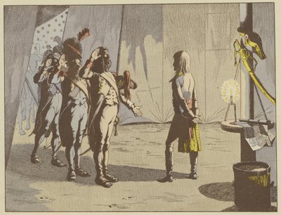 After the Battle of Lodi, the old soldiers offered their young commander has the rank of corporal, origin of the nickname The Little Corporal, that remained with Napoleon 作者 Onfray de Breville Jacques Job的化名