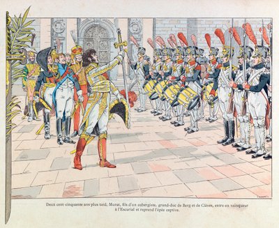 Jacques Marie Gaston Onfray de Breville dit JOB (1858 - 1931); 插图来自《Les epees de France》一书。约阿希姆-缪拉（Joachim Murat a l