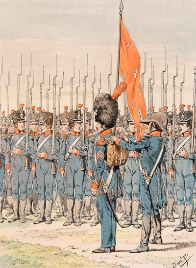 Jacques Marie Gaston Onfroy de Breville dit JOB (1858-1931) - 法国军队在任何时候的装备。轻步兵手把，私人收藏 作者 Onfray de Breville Jacques Job的化名