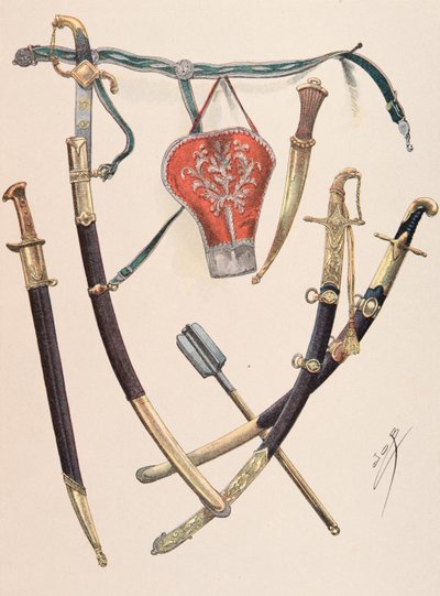 Jacques Marie Gaston Onfroy de Breville dit JOB (1858-1931) - Outfit of the French troops at all times: Arms a l