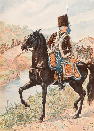 Jacques Marie Gaston Onfroy de Breville dit JOB (1858-1931) - 法国军队的装备：Chamborant 轻骑兵上校 (1784)，私人收藏 作者 Onfray de Breville Jacques Job的化名