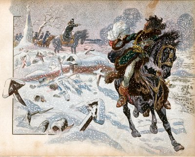 约阿希姆·穆拉特（Joachim Murat，1767-1815 年）于 2 月 8 日在埃劳战役中 作者 Onfray de Breville Jacques Job的化名