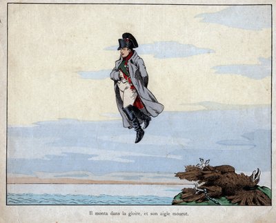 拿破仑之死，1821年5月5日--约伯（Jacques Onfroy de Breville）的石版画，出自《大拿破仑与小儿童》1893年。 作者 pseudonym for Onfray de Breville Jacques Job