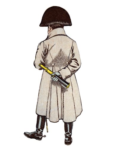 拿破仑-波拿巴肖像--约伯（Jacques Onfroy de Breville）的石版画，出自 "Le Grand Napoleon des Petites Enfants" 1893年。 作者 Onfray de Breville Jacques Job的化名