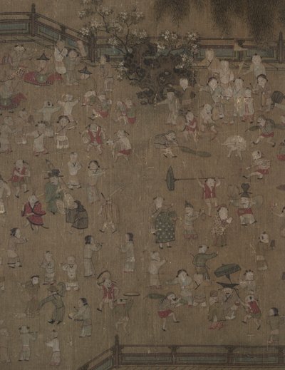 一百个孩子在玩耍 作者 王居珍传统