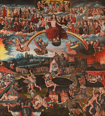 最后的审判》，1526年。                                    配置艺术印刷品