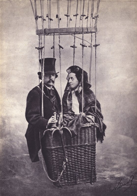 法国摄影师兼飞行员纳达尔（黑白照片） 作者 （1820-1910）（之后）纳达尔