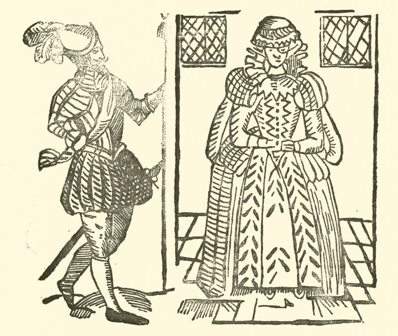 Illustration for The Roxburghe Ballads (woodcut) 作者 （之后）英语学校