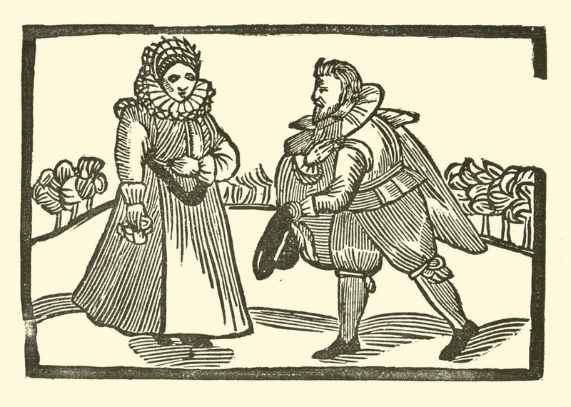 Illustration for The Roxburghe Ballads (woodcut) 作者 （之后）英语学校