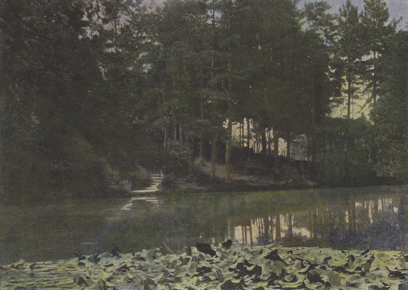 Bois de Boulogne, Le Reservoir（彩色照片） 作者 （之后）法国摄影师