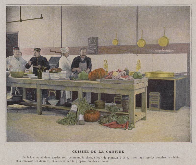 Cantine厨房（彩色照片） 作者 （之后）法国摄影师