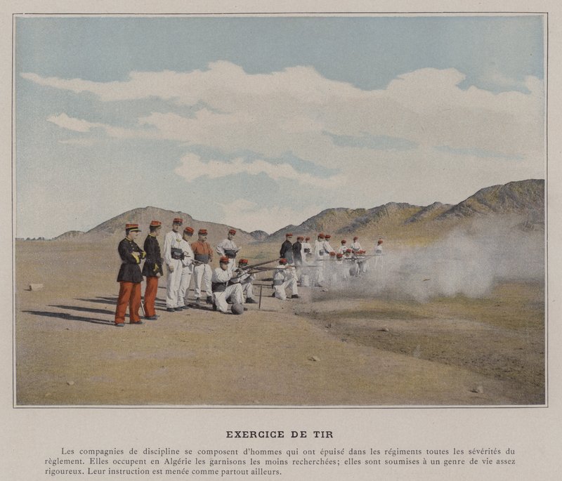 Exercice de Tir (coloured photo) 作者 （之后）法国摄影师