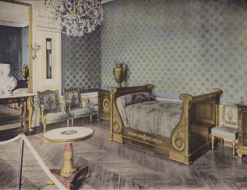 Grand Trianon, Chambre de Napoleon I, Great Trianon, Napoleon I 卧室（彩色照片） 作者 （之后）法国摄影师