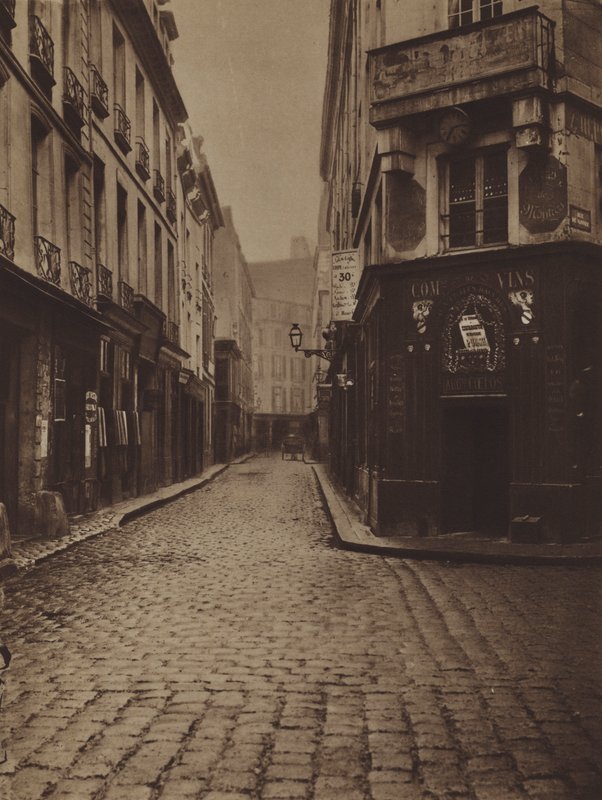 Rue du Four-Saint-Honore，rue de Vannes 拐角处（黑白照片） 作者 （之后）法国摄影师