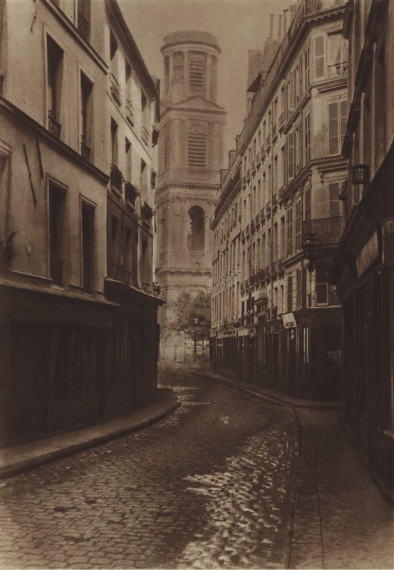 Rue du Vieux-Colombier（黑白照片） 作者 （之后）法国摄影师