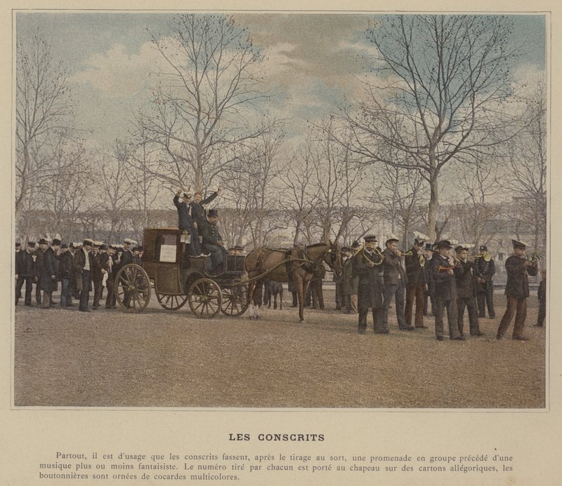 Les Conscrits (彩色照片) 作者 （之后）法国摄影师
