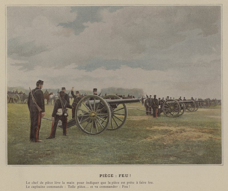 Piece, Feu! (coloured photo) 作者 （之后）法国摄影师