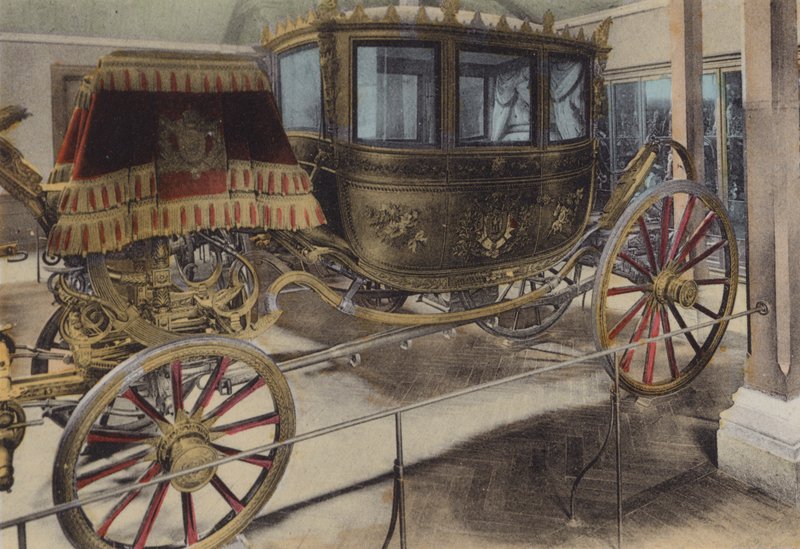 Voiture du Mariage de Napoleon III, 拿破仑三世婚礼的马车（彩色照片）。 作者 （之后）法国摄影师