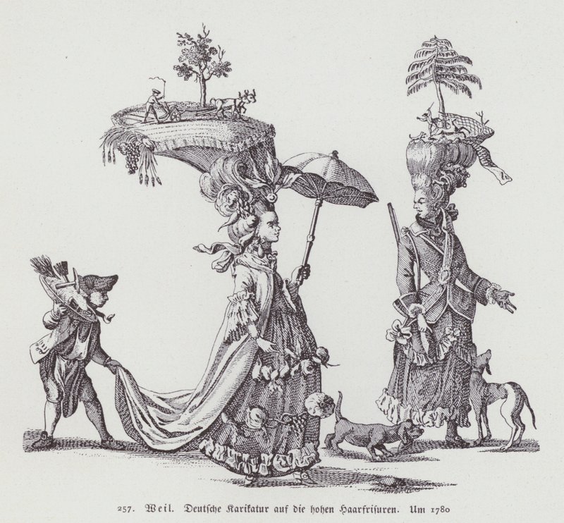 German cartoon lampooning women