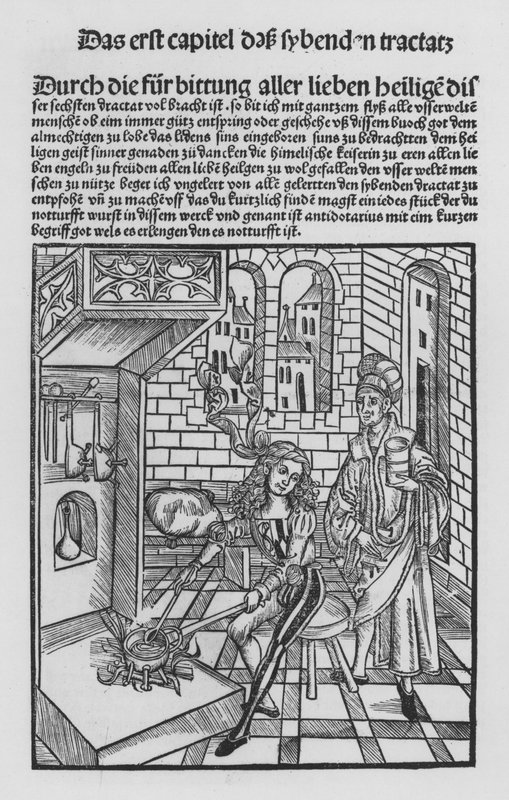 The Book of Cirurgia by Hieronymus Brunschwig (litho) 作者 （之后）德国学校