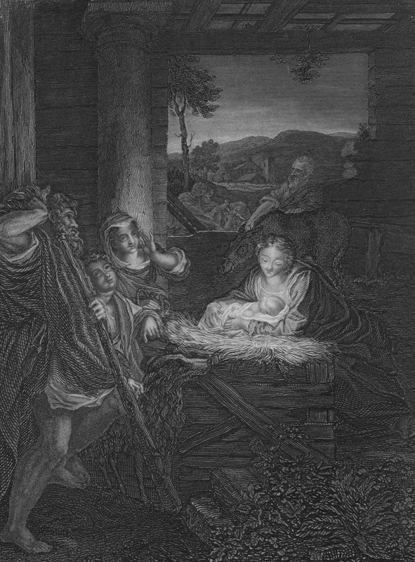 耶稣诞生》（雕刻版 作者 （c.1489-1534）（之后）Correggio