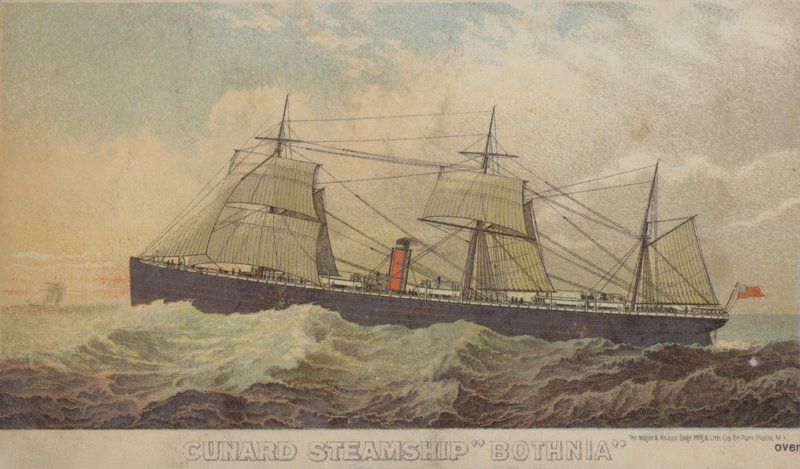 Cunard轮船Bothnia 作者 美国学校