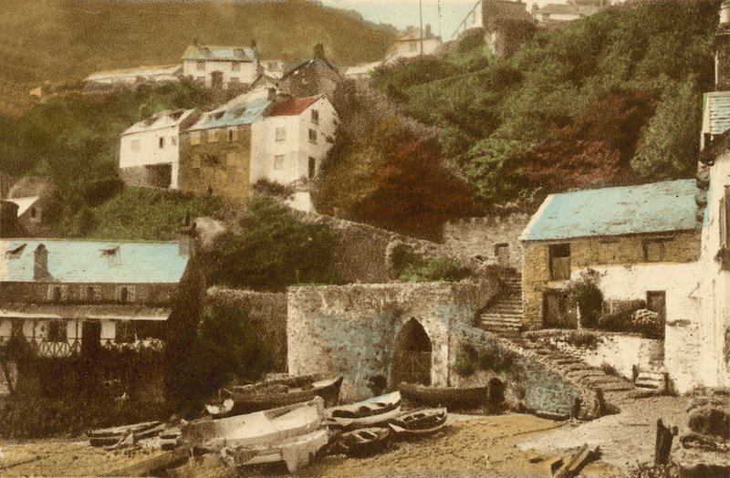 Clovelly，进入村庄 作者 英国摄影师