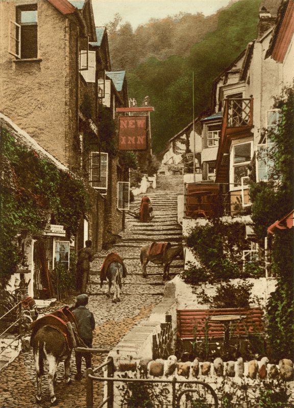 Clovelly，High Street 作者 英国摄影师