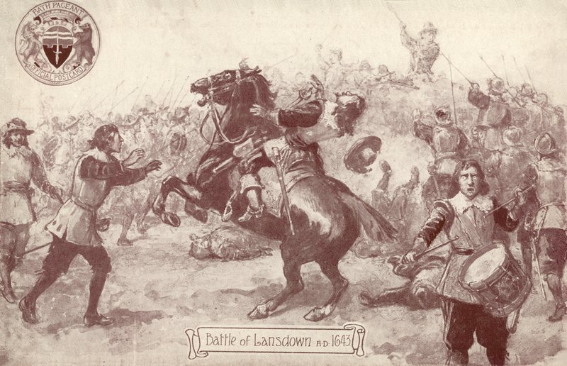 公元1643年，Lansdown之战 作者 英语学校