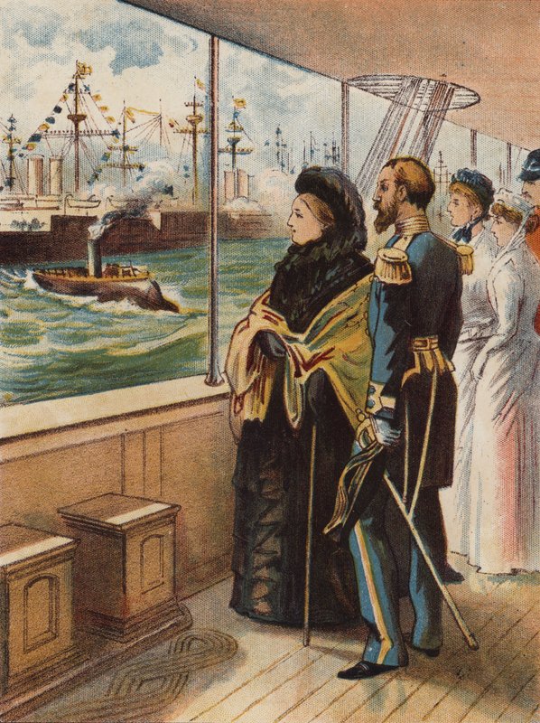 1897年Spithead的Jubilee海军评论 作者 英语学校