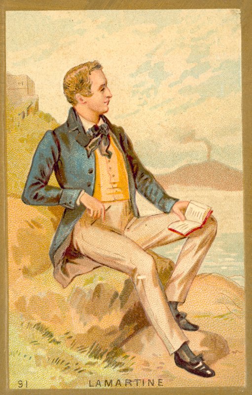Alphonse de Lamartine，法国作家，诗人和政治家 作者 法语学校